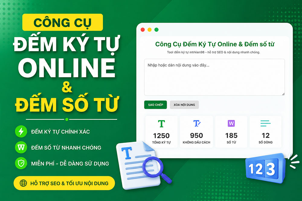 Đếm ký tự online